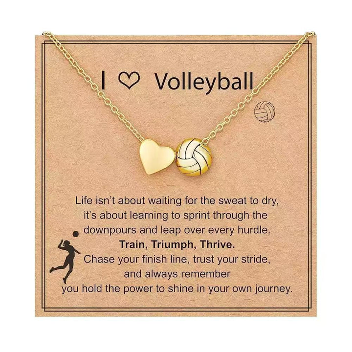 Ball-shaped heart pendant necklace