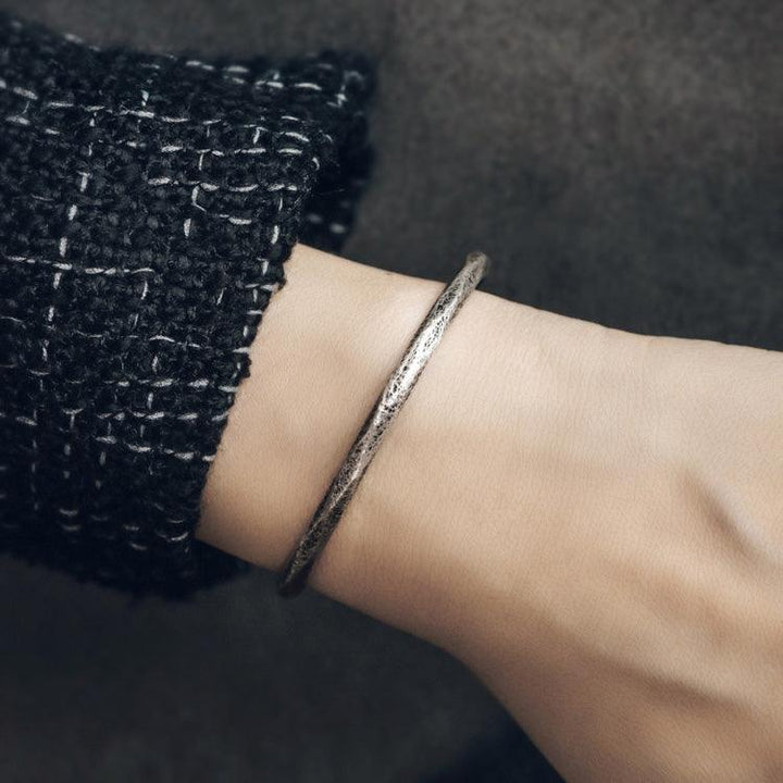 Handmade Thai Silver Thin Bracelet
