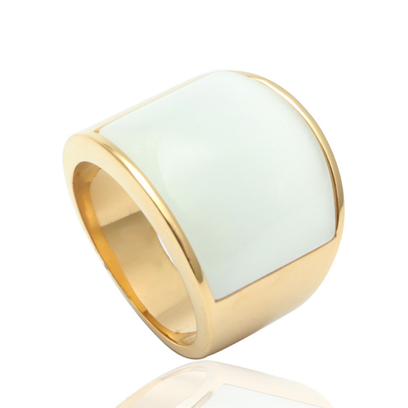 Wide Flat Statement Ring