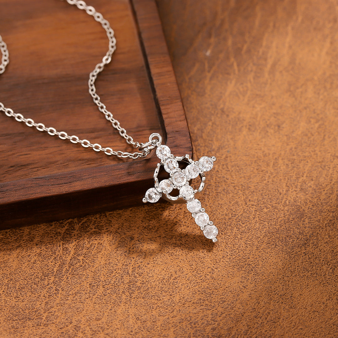 Crown Cross Necklace