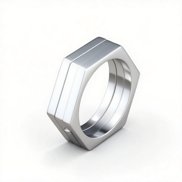 Retro Hexagonal Folding Stainless Steel Men&