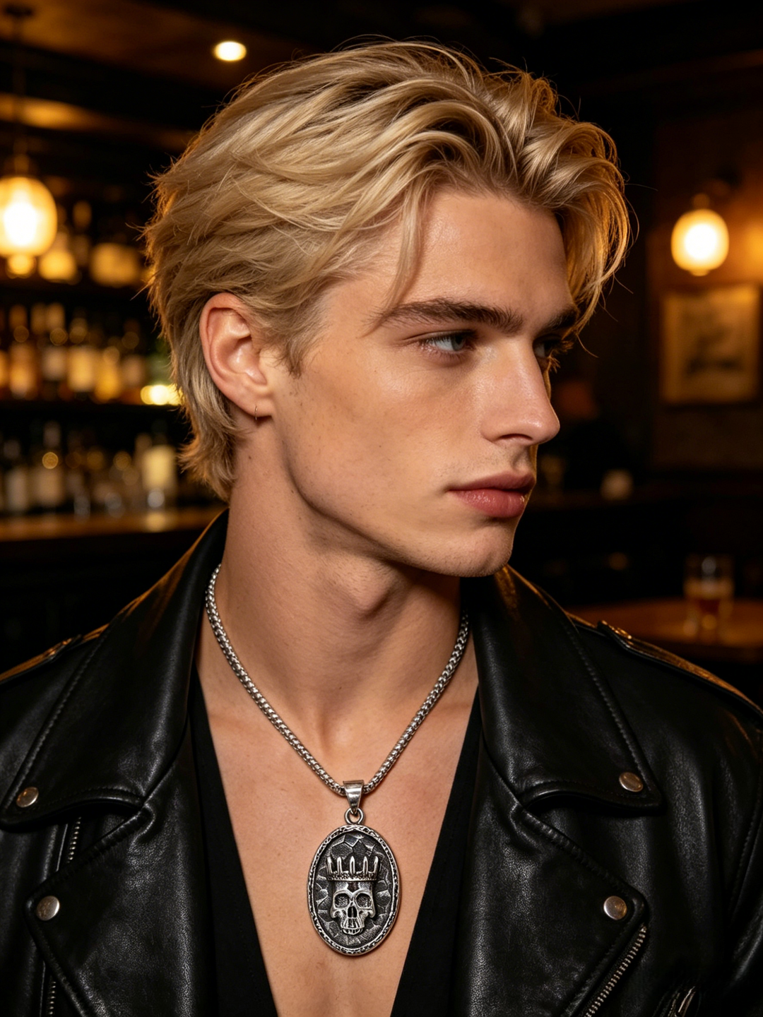 Crown Skull Necklace