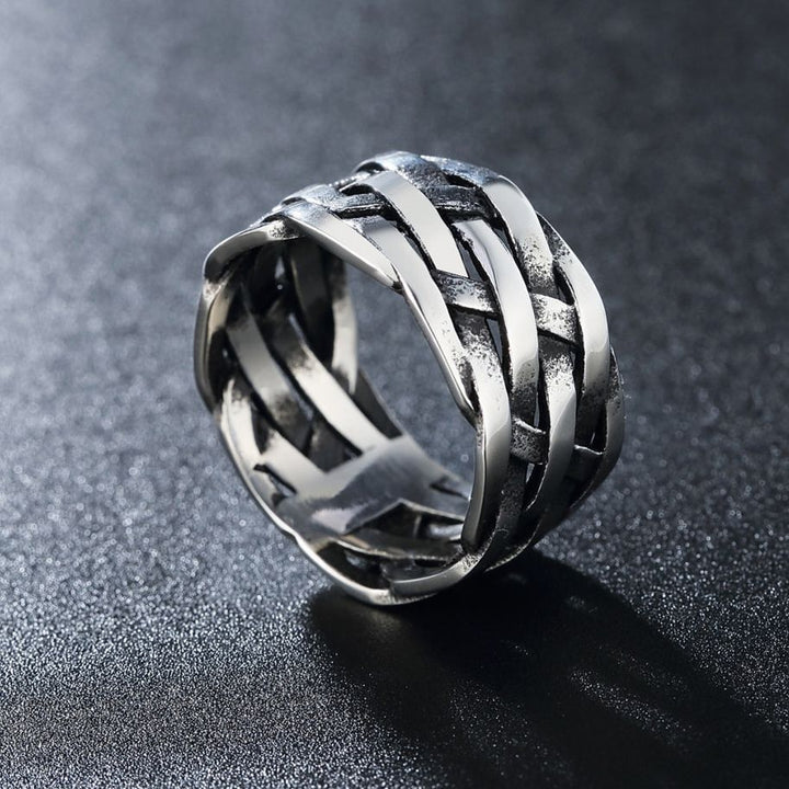 Vintage Braided Silver Ring