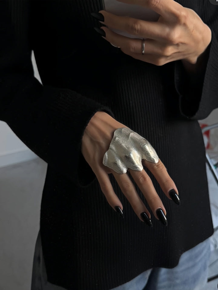 Irregular Pleated Ring