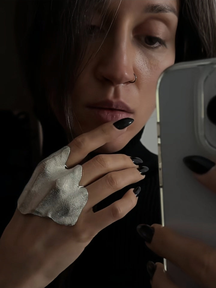 Irregular Pleated Ring