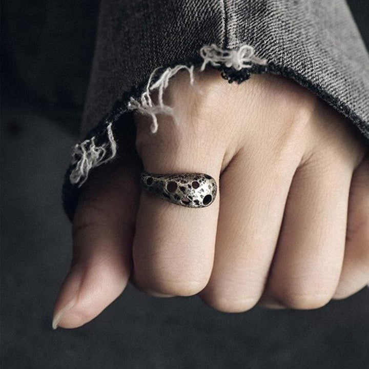 925 Silver Vintage Irregular Open Ring