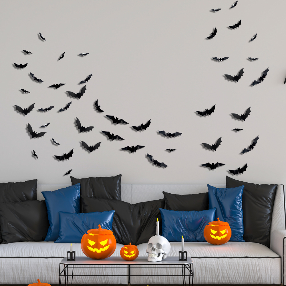 Spooky 3D Wall Stickers For Halloween Party Decor