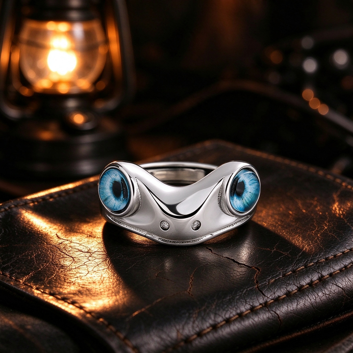 Demon Eye Open Adjustable Statement Ring