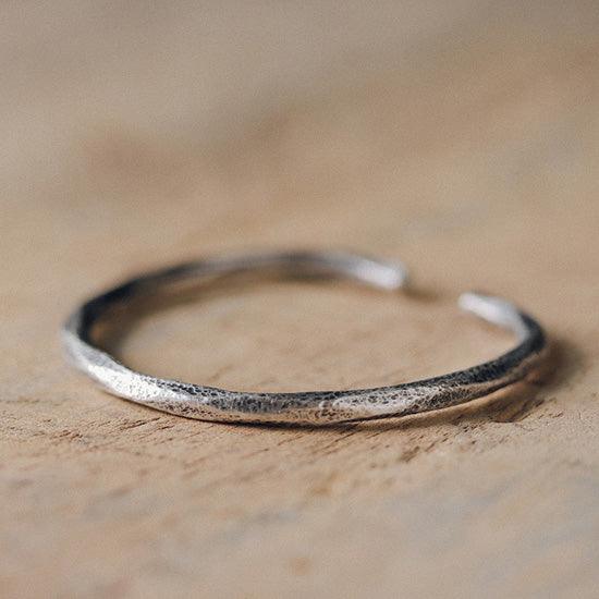 Handmade Thai Silver Thin Bracelet