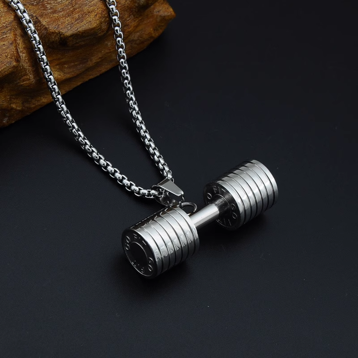Dumbbell Pendant Necklace