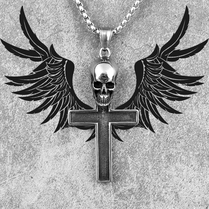 Skull Cross Pendant Necklace