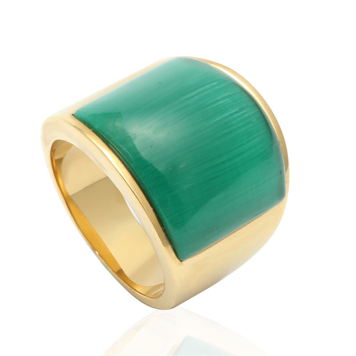 Wide Flat Statement Ring