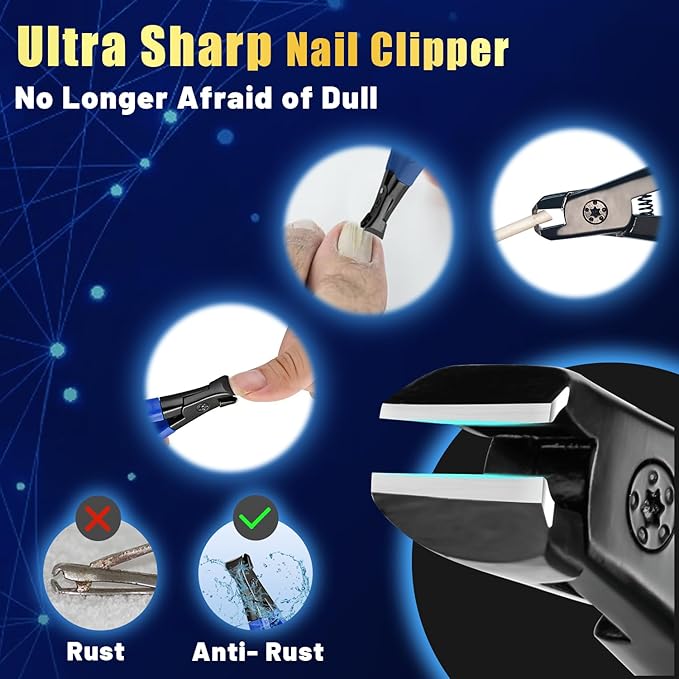 Large sharp nail scissors