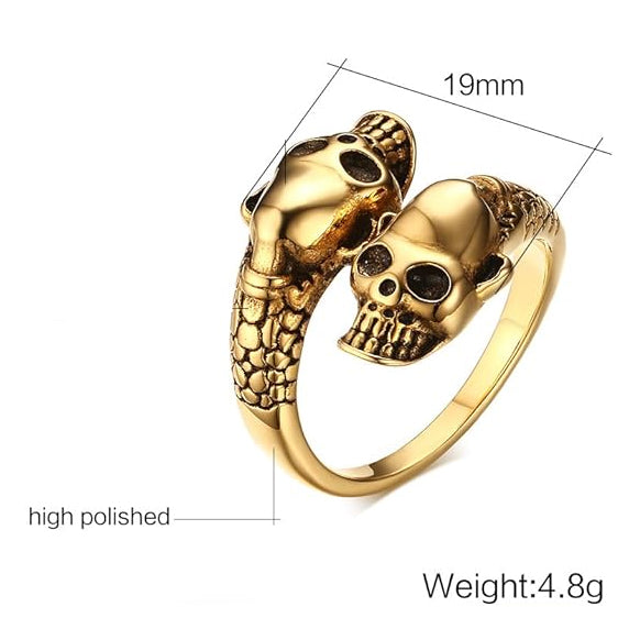 Double Skull Ring