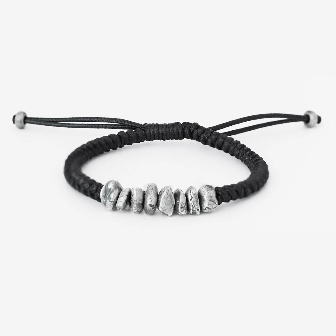 Silver Nugget Paracord Bracelet