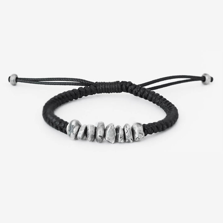 Silver Nugget Paracord Bracelet