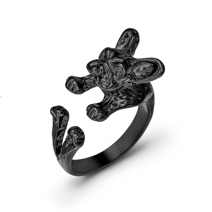 French Bulldog Adjustable Open Ring