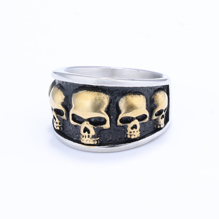 Skull hoop ring