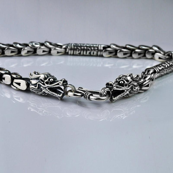 Double Head Dragon Scale Necklace