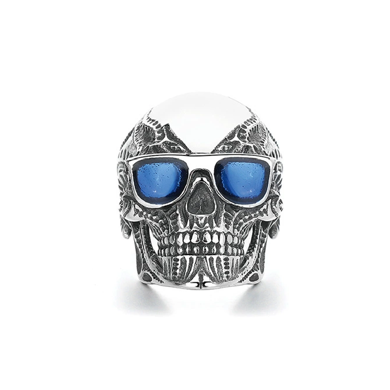 Shades Skull Vintage Metal Ring
