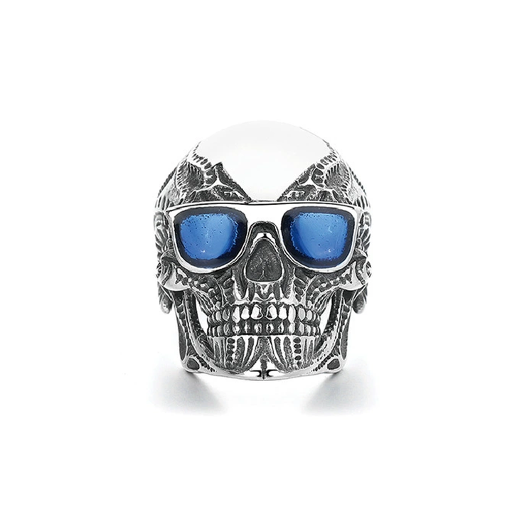 Shades Skull Vintage Metal Ring