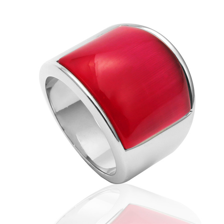 Wide Flat Statement Ring