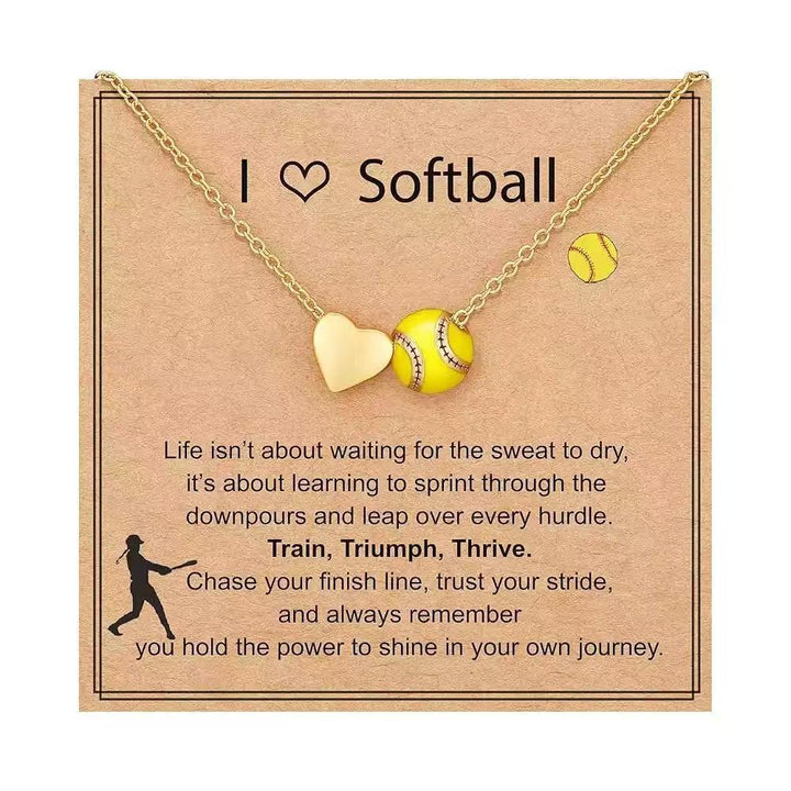 Ball-shaped heart pendant necklace