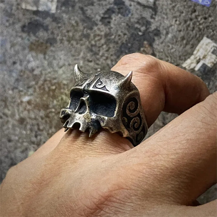 Vintage Demon Skull Ring