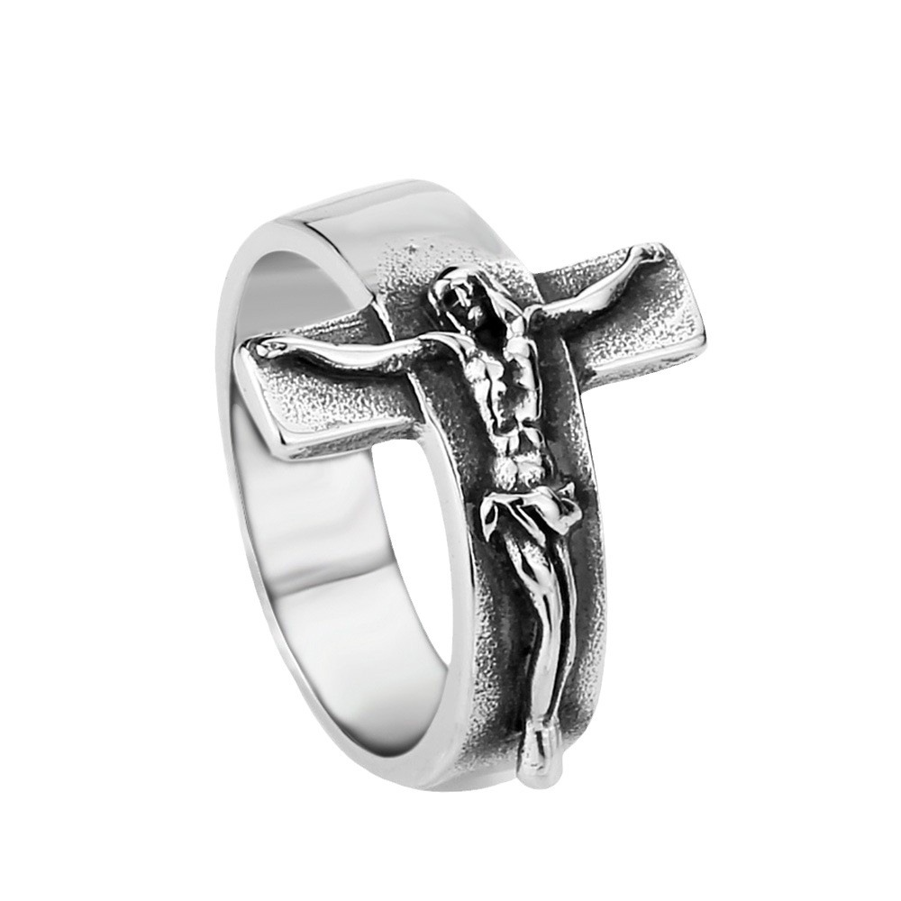 Vintage Jesus Crucifixion Ring
