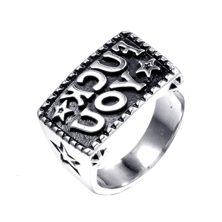 Personalized letter ring