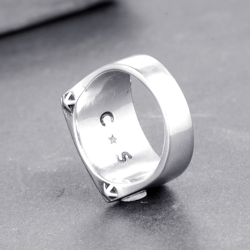 Personalized letter ring