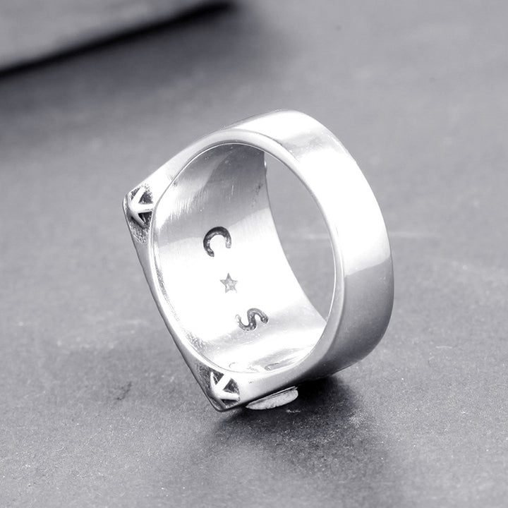 Personalized letter ring