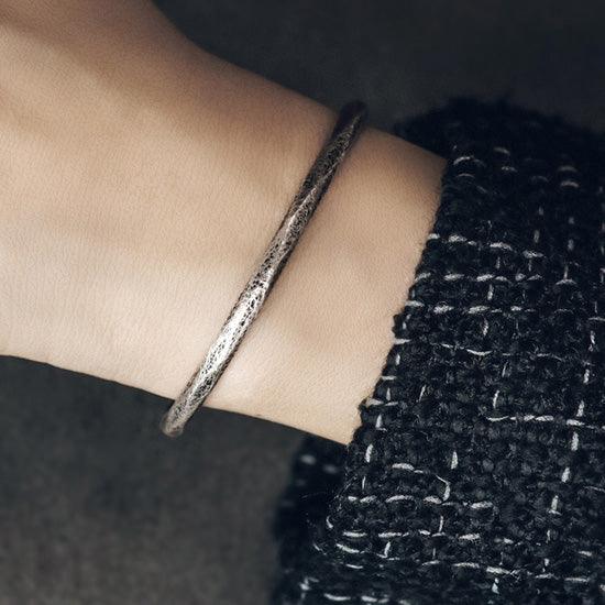 Handmade Thai Silver Thin Bracelet