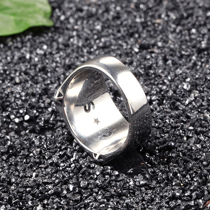 Personalized letter ring