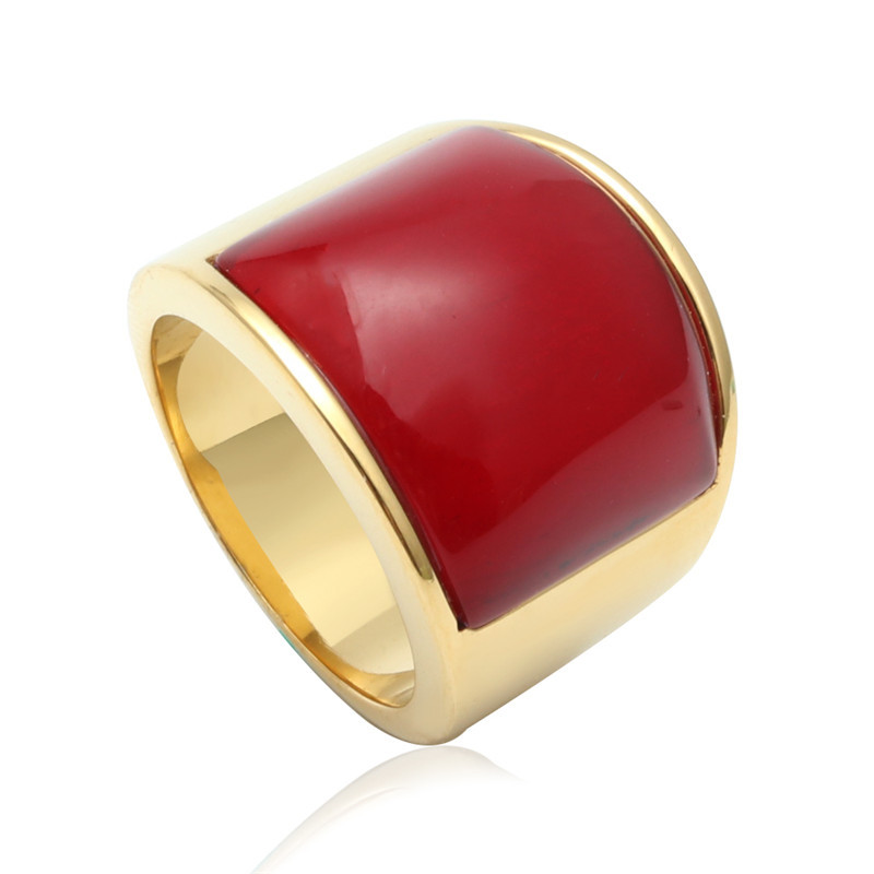 Wide Flat Statement Ring