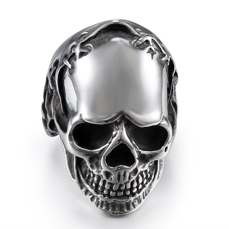 Vintage Skull Gothic Statement Ring
