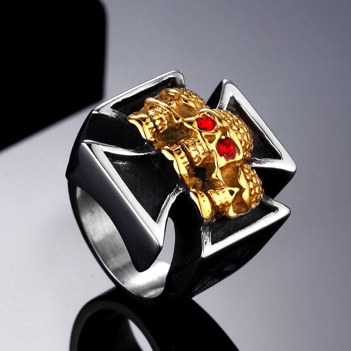 Iron Cross &amp; Triple-Skull Ring