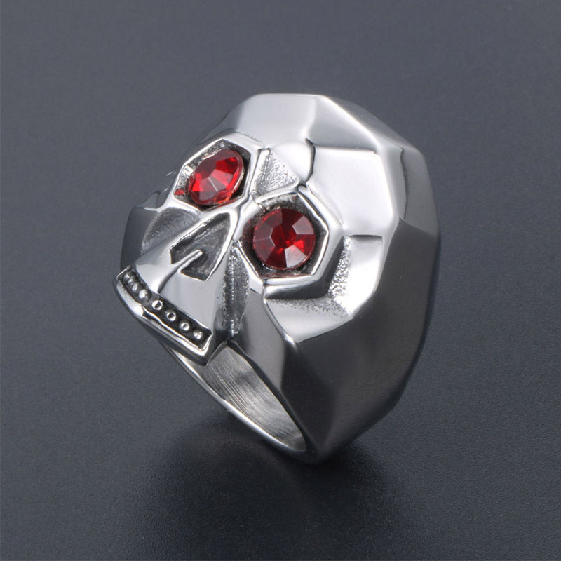 Multifaceted Skull Ring