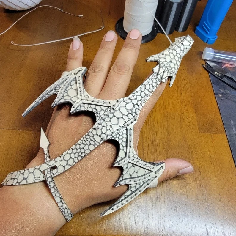 Leather Dragon Bracelet