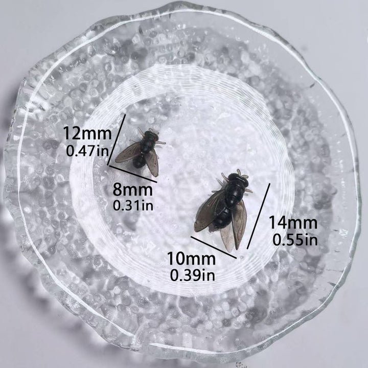 Weird Aesthetic 3D Simulation Fly Bug Stud Earrings