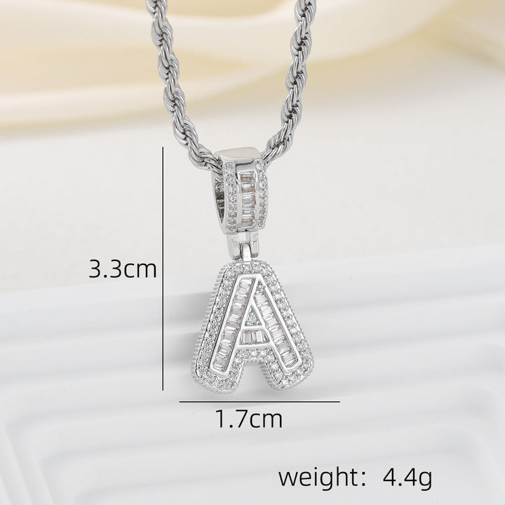 Alphabet Pendant Necklace