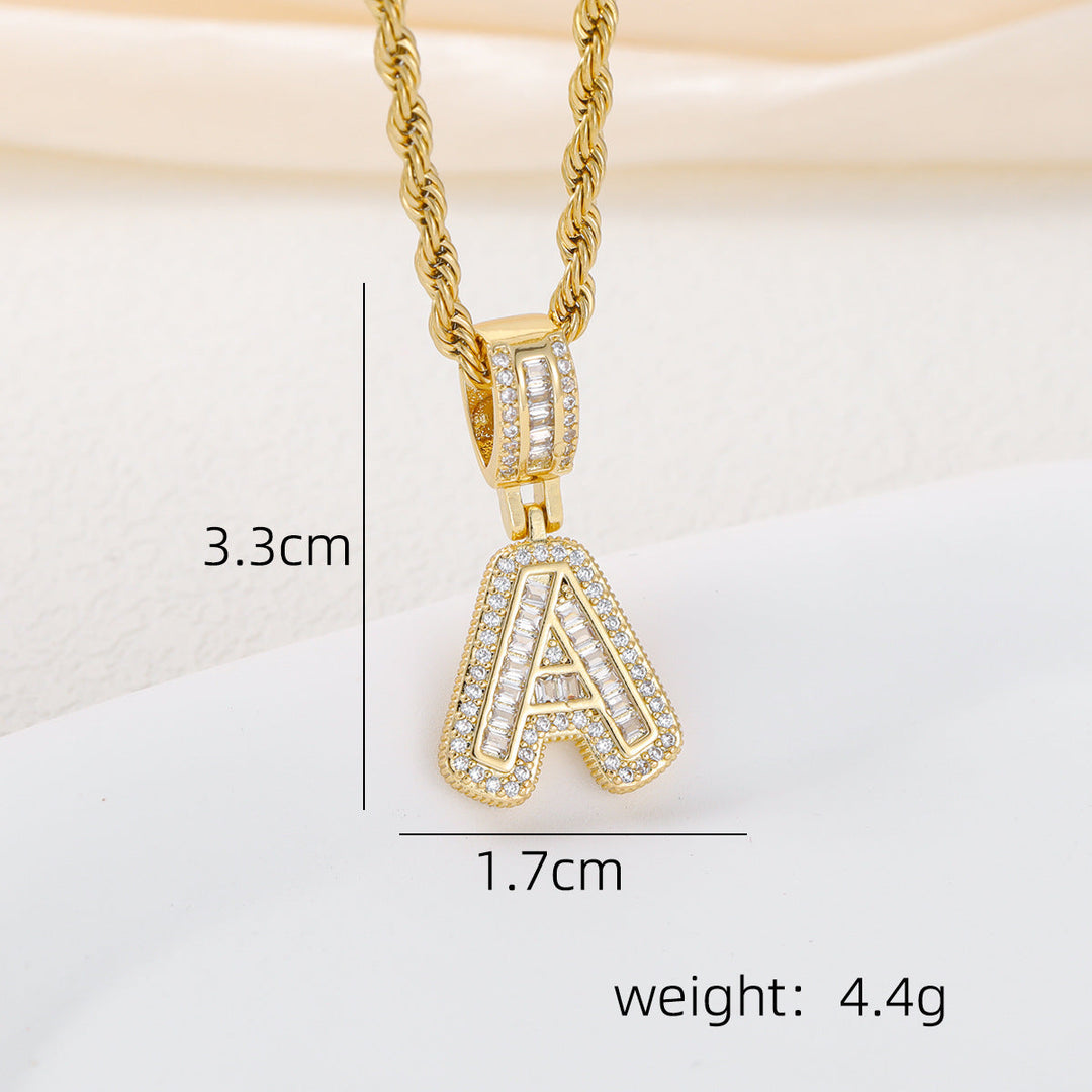 Alphabet Pendant Necklace
