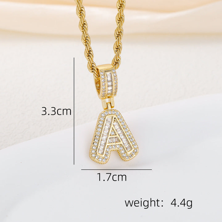 Alphabet Pendant Necklace