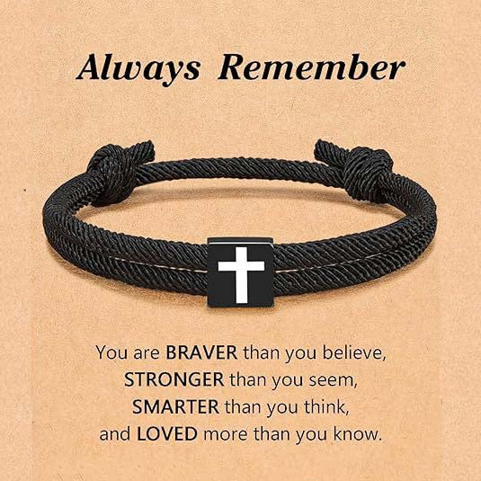 Cross paracord bracelet