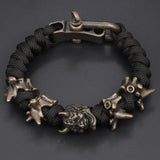 Umbrella cord bracelet "Vertebra" bracelet