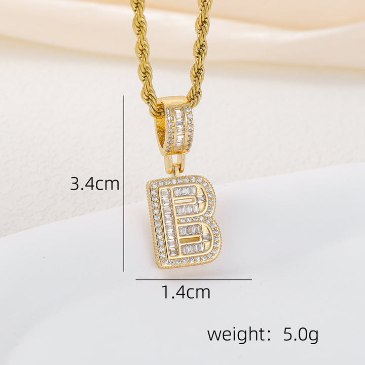 Alphabet Pendant Necklace