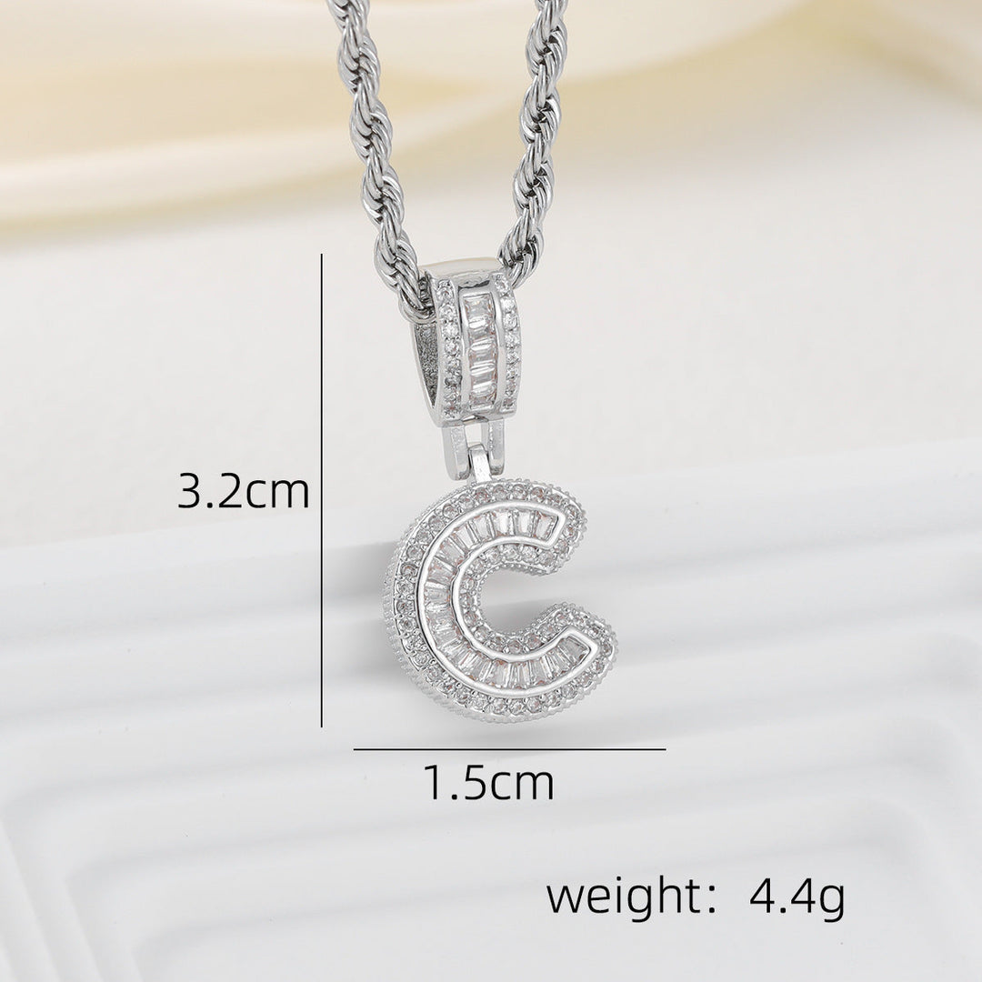 Alphabet Pendant Necklace