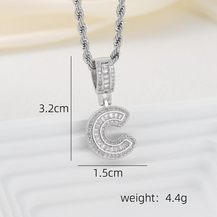 Alphabet Pendant Necklace