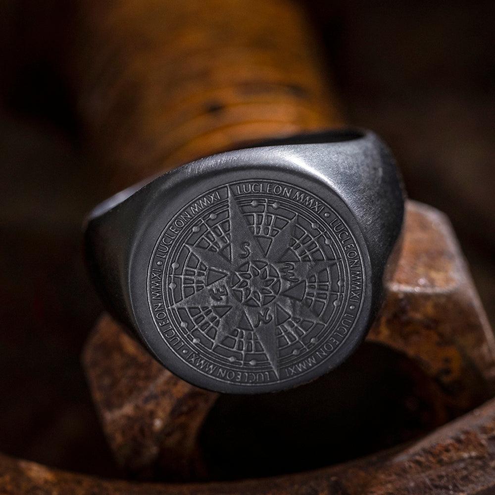 Crafted Compass Stainless Steel Men&