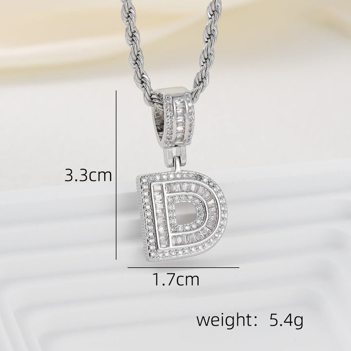 Alphabet Pendant Necklace